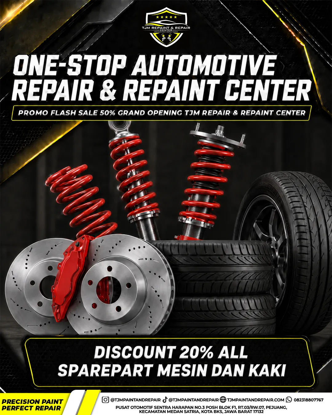 Discount 20% All Sparepart Mesin & Kaki