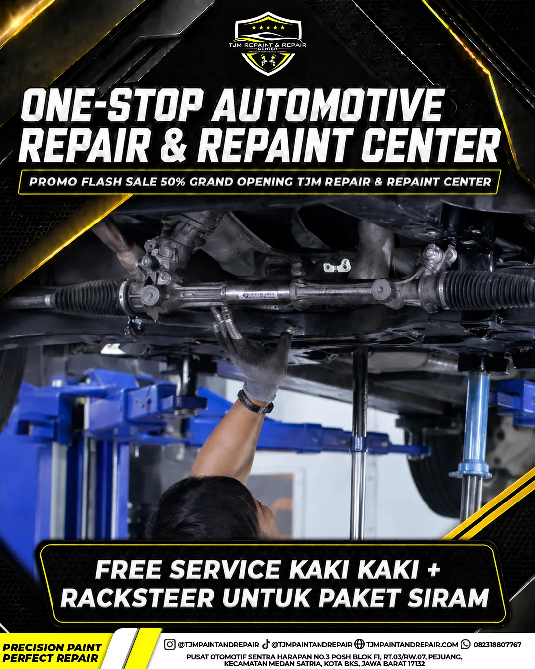 Free Service Kaki-Kaki + Racksteer
