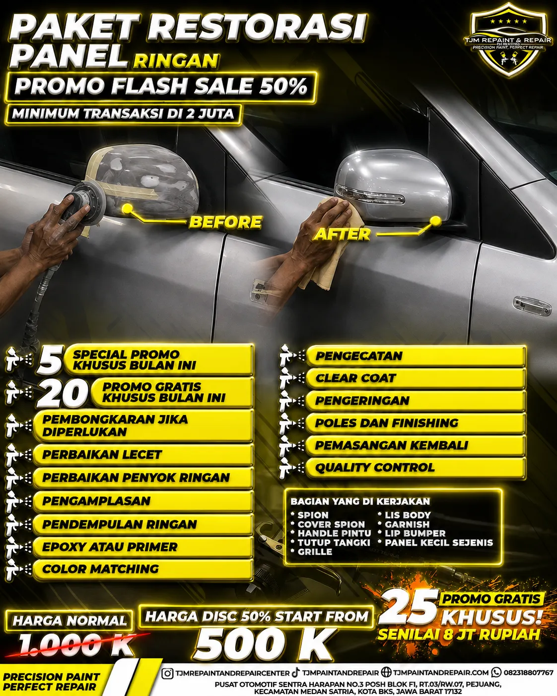 PAKET RESTORASI PANEL RINGAN